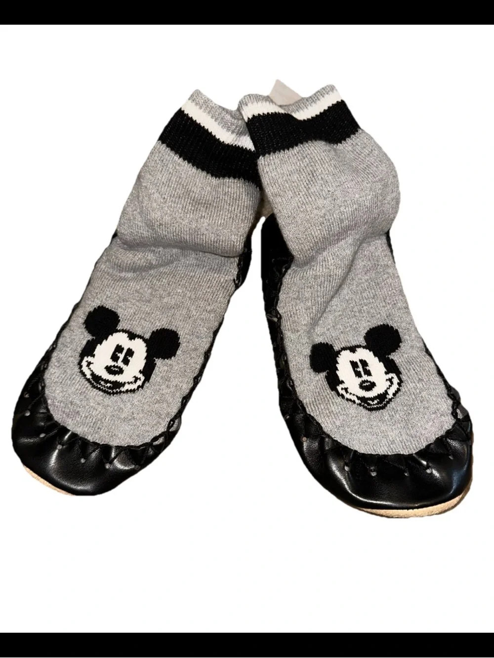 Kids Hanna Andersson Mickey Mouse Moccasin Slipper 10-12